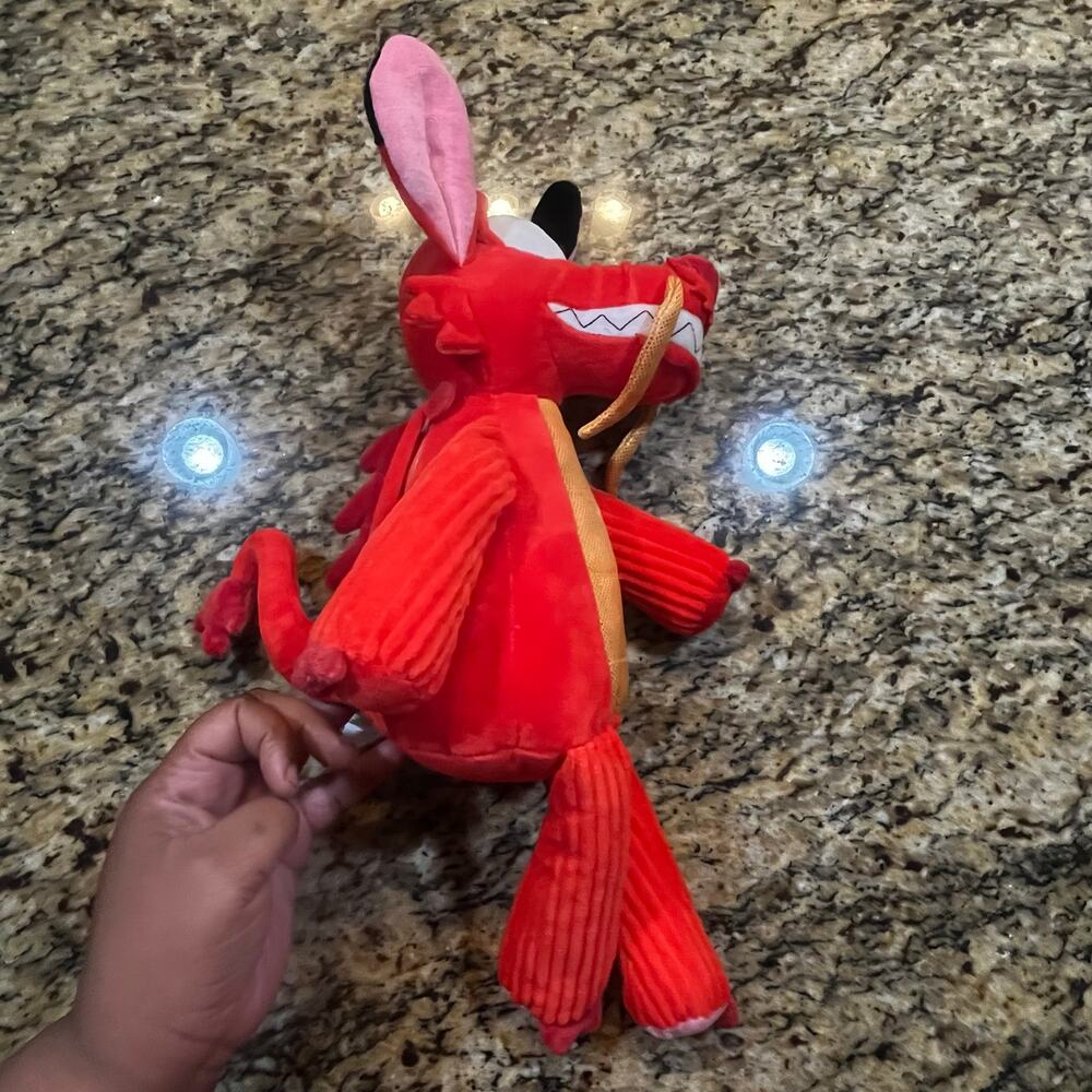 2020 Scentsy Buddy MUSHU Disney Mulan Red Dragon Plush Scented Stuffed w/Bag 16” - Picture 5 of 7